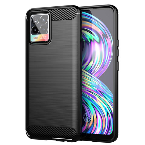 Custodia Silicone Cover Morbida Line per Realme 8 Pro Nero