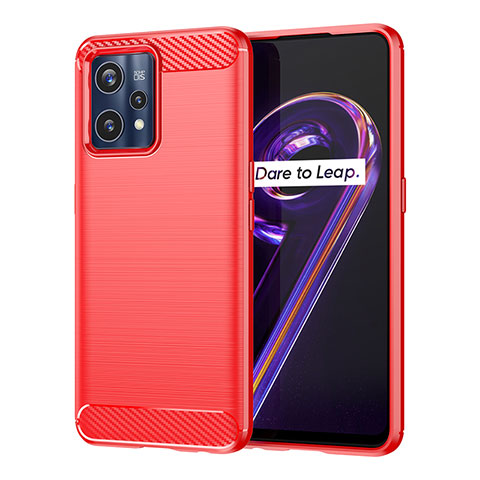 Custodia Silicone Cover Morbida Line per Realme 9 4G Rosso