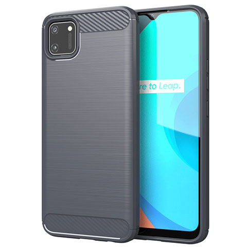 Custodia Silicone Cover Morbida Line per Realme C11 Grigio