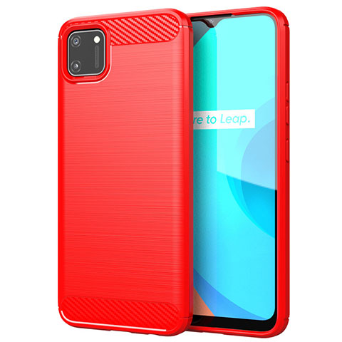 Custodia Silicone Cover Morbida Line per Realme C11 Rosso