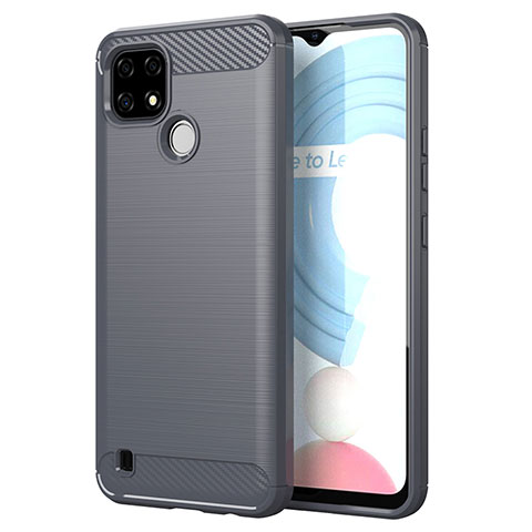 Custodia Silicone Cover Morbida Line per Realme C21 Grigio