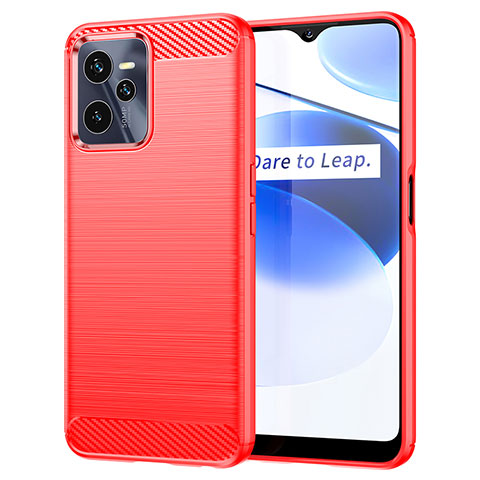 Custodia Silicone Cover Morbida Line per Realme C35 Rosso