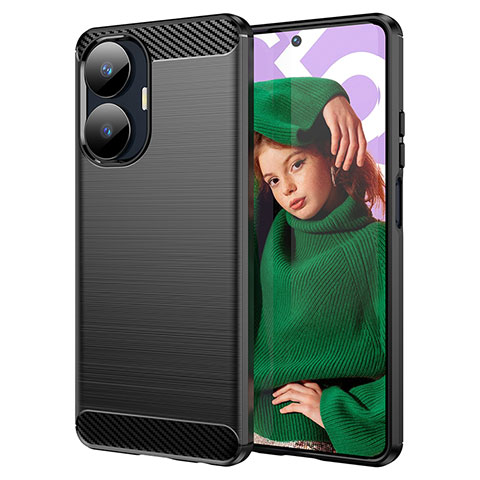 Custodia Silicone Cover Morbida Line per Realme C55 Nero