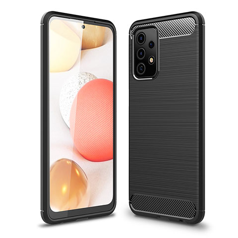 Custodia Silicone Cover Morbida Line per Samsung Galaxy A52 4G Nero