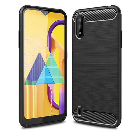 Custodia Silicone Cover Morbida Line per Samsung Galaxy M01 Nero