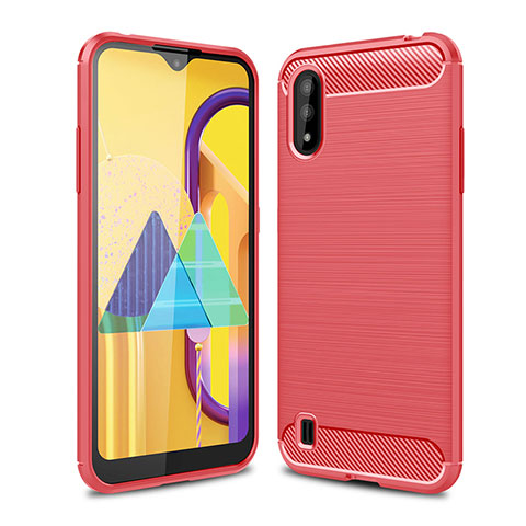 Custodia Silicone Cover Morbida Line per Samsung Galaxy M01 Rosso