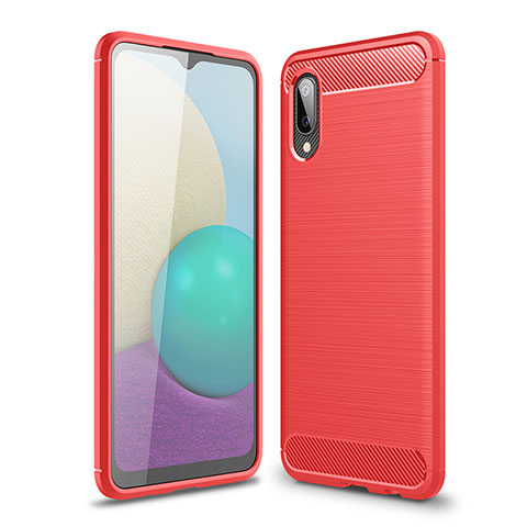 Custodia Silicone Cover Morbida Line per Samsung Galaxy M02 Rosso