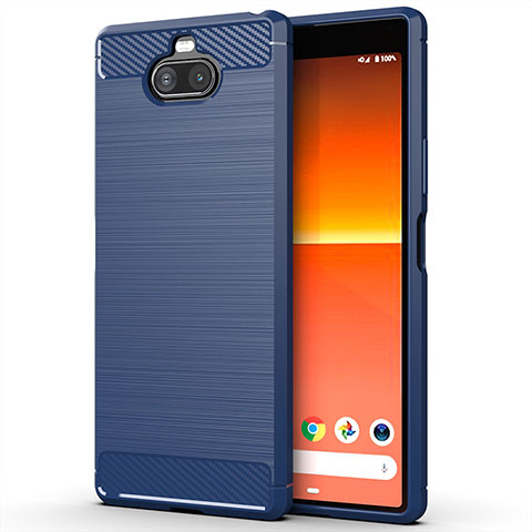 Custodia Silicone Cover Morbida Line per Sony Xperia 8 Lite Blu