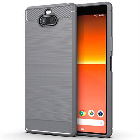 Custodia Silicone Cover Morbida Line per Sony Xperia 8 Lite Grigio