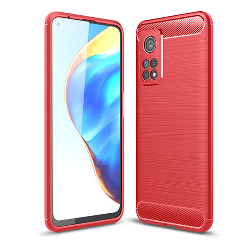 Custodia Silicone Cover Morbida Line per Xiaomi Mi 10T Pro 5G Rosso