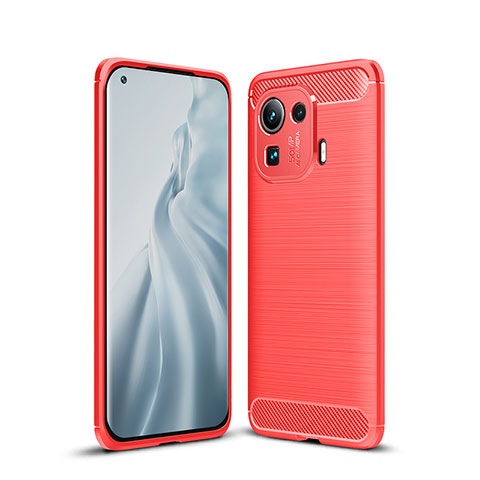 Custodia Silicone Cover Morbida Line per Xiaomi Mi 11 Pro 5G Rosso