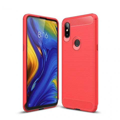 Custodia Silicone Cover Morbida Line per Xiaomi Mi Mix 3 Rosso