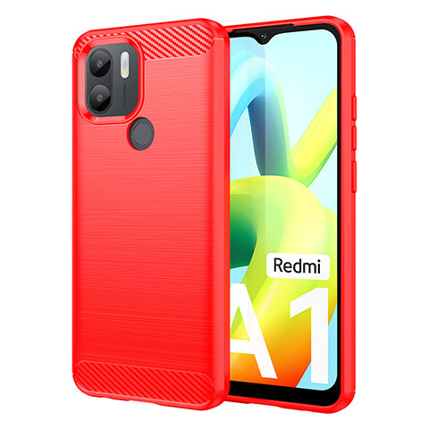 Custodia Silicone Cover Morbida Line per Xiaomi Poco C50 Rosso