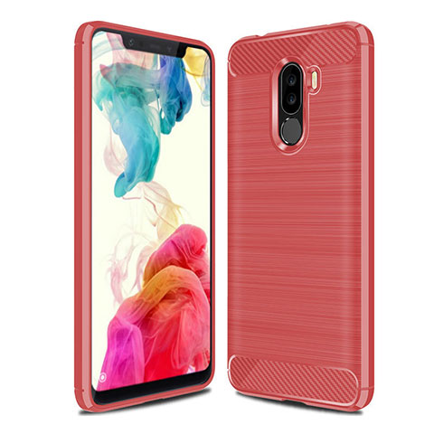 Custodia Silicone Cover Morbida Line per Xiaomi Pocophone F1 Rosso