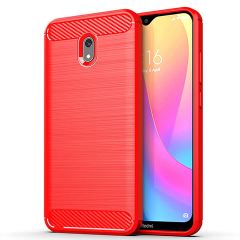 Custodia Silicone Cover Morbida Line per Xiaomi Redmi 8A Rosso