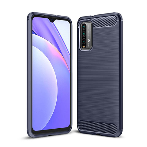 Custodia Silicone Cover Morbida Line per Xiaomi Redmi 9 Power Blu