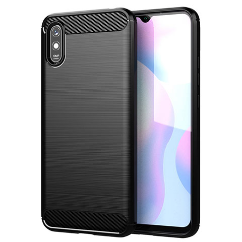 Custodia Silicone Cover Morbida Line per Xiaomi Redmi 9A Nero