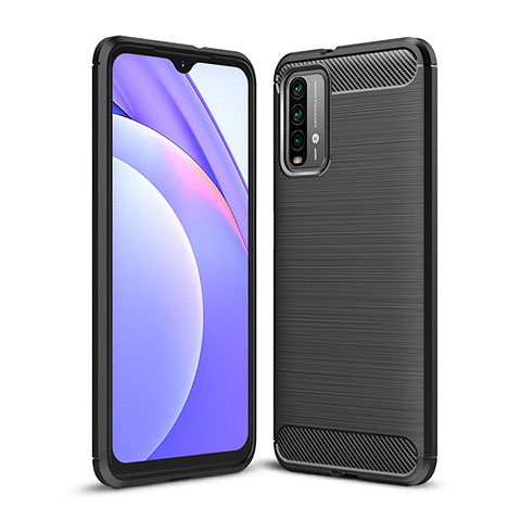 Custodia Silicone Cover Morbida Line per Xiaomi Redmi 9T 4G Nero