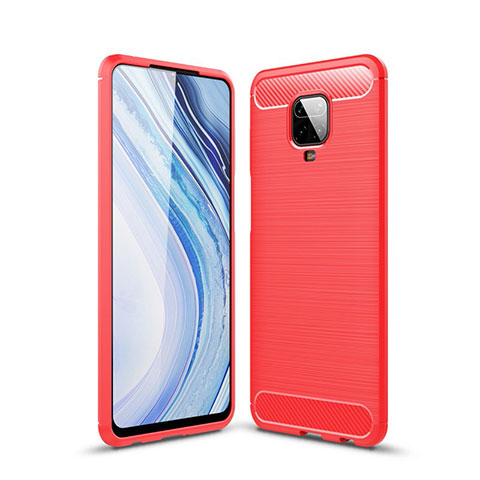 Custodia Silicone Cover Morbida Line per Xiaomi Redmi Note 9 Pro Rosso