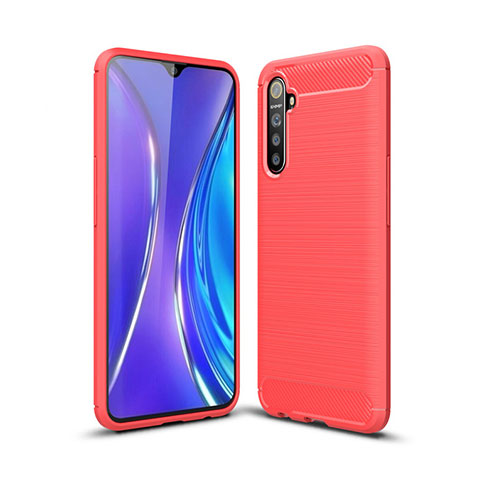 Custodia Silicone Cover Morbida Line S01 per Oppo K5 Rosso