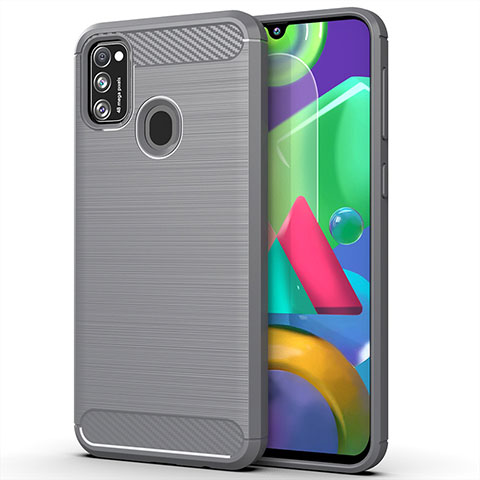 Custodia Silicone Cover Morbida Line S01 per Samsung Galaxy M21 Grigio