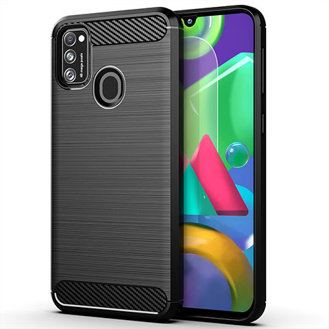 Custodia Silicone Cover Morbida Line S01 per Samsung Galaxy M30s Nero