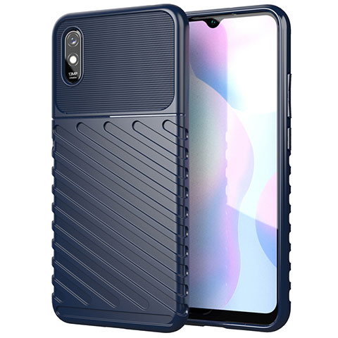 Custodia Silicone Cover Morbida Line S01 per Xiaomi Redmi 9AT Blu