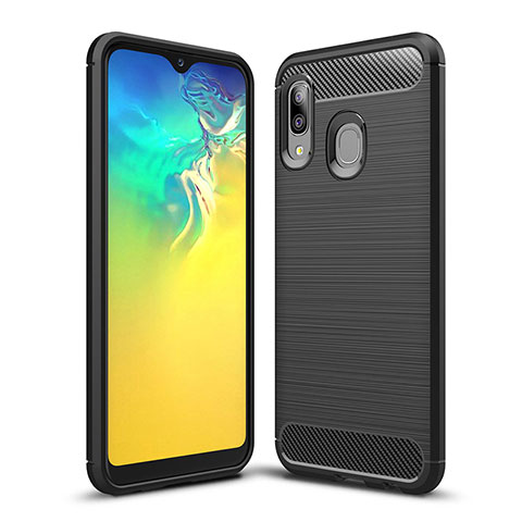 Custodia Silicone Cover Morbida Line WL1 per Samsung Galaxy A20e Nero