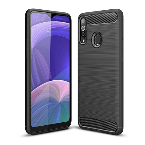 Custodia Silicone Cover Morbida Line WL1 per Samsung Galaxy A20s Nero