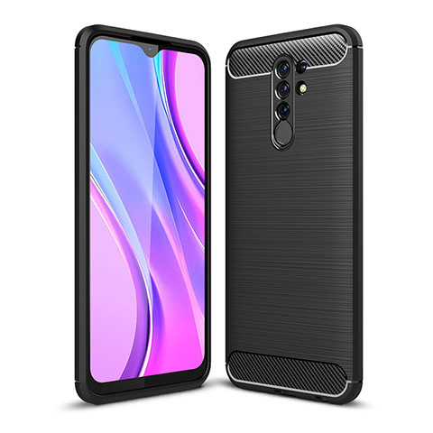 Custodia Silicone Cover Morbida Line WL1 per Xiaomi Redmi 9 Prime India Nero