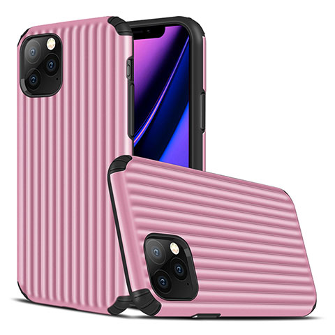 Custodia Silicone Cover Morbida Line Z01 per Apple iPhone 11 Pro Max Rosa