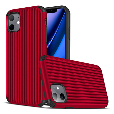 Custodia Silicone Cover Morbida Line Z01 per Apple iPhone 11 Rosso