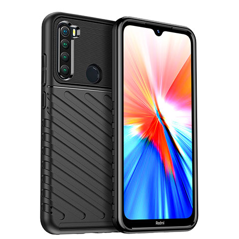 Custodia Silicone Cover Morbida Spigato MF1 per Xiaomi Redmi Note 8 (2021) Nero