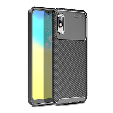 Custodia Silicone Cover Morbida Spigato per Samsung Galaxy A10e Nero