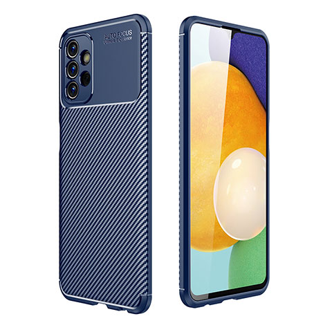 Custodia Silicone Cover Morbida Spigato per Samsung Galaxy A13 4G Blu