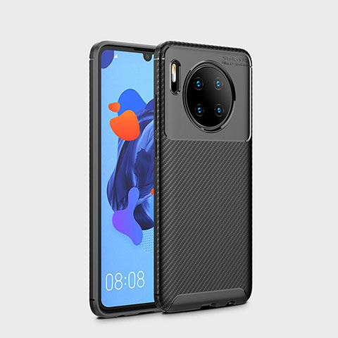 Custodia Silicone Cover Morbida Spigato S01 per Huawei Mate 30E Pro 5G Nero