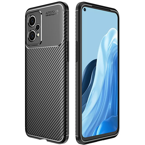 Custodia Silicone Cover Morbida Spigato S01 per Realme 9 Pro 5G Nero