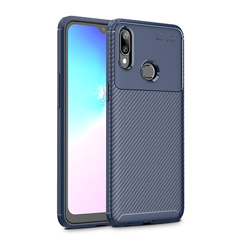 Custodia Silicone Cover Morbida Spigato S01 per Samsung Galaxy A10s Blu