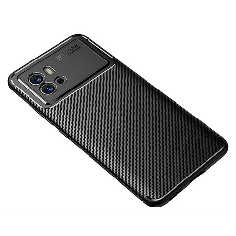 Custodia Silicone Cover Morbida Spigato S01 per Vivo iQOO 9 Pro 5G Nero