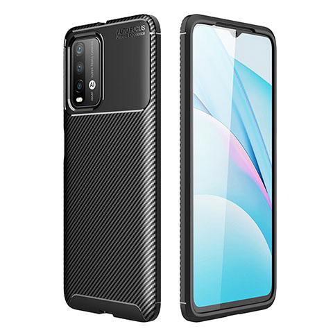 Custodia Silicone Cover Morbida Spigato S01 per Xiaomi Redmi 9 Power Nero