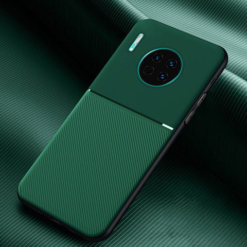 Custodia Silicone Cover Morbida Spigato Y01 per Huawei Mate 30 5G Verde