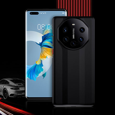 Custodia Silicone e Plastica Opaca Cover Fronte e Retro 360 Gradi R01 per Huawei Mate 40E Pro 4G Nero