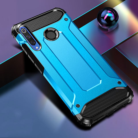 Custodia Silicone e Plastica Opaca Cover K01 per Huawei P Smart+ Plus (2019) Blu