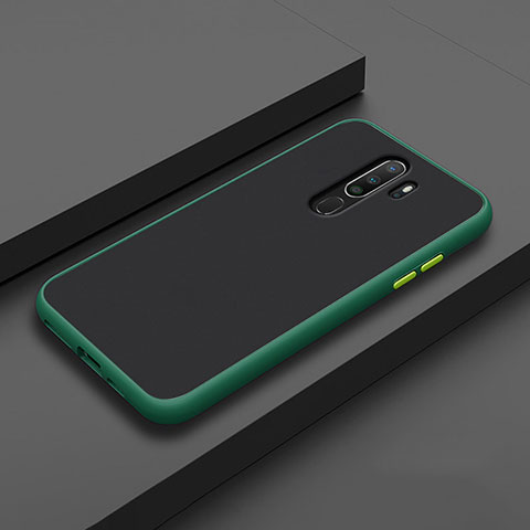 Custodia Silicone e Plastica Opaca Cover per Oppo A11 Ciano