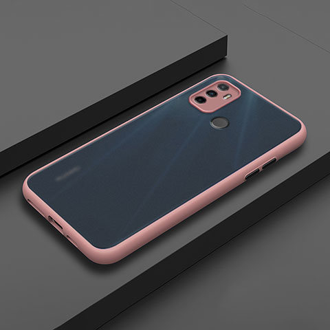 Custodia Silicone e Plastica Opaca Cover per Oppo A53s Rosa