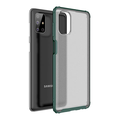 Custodia Silicone e Plastica Opaca Cover per Samsung Galaxy M51 Verde