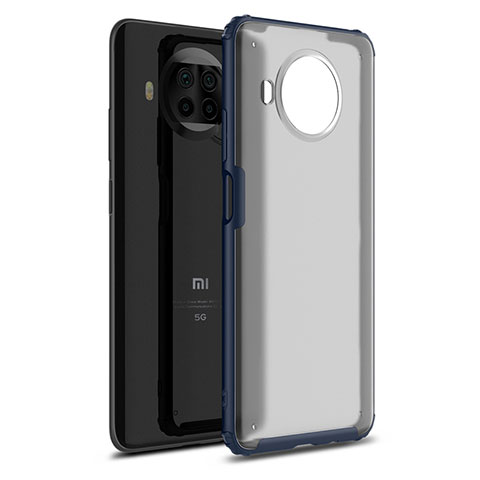 Custodia Silicone e Plastica Opaca Cover per Xiaomi Mi 10i 5G Blu