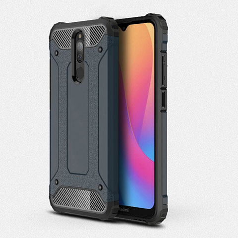 Custodia Silicone e Plastica Opaca Cover per Xiaomi Redmi 8 Blu