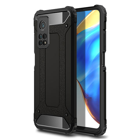 Custodia Silicone e Plastica Opaca Cover per Xiaomi Redmi K30S 5G Nero