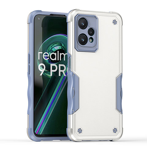 Custodia Silicone e Plastica Opaca Cover QW1 per Realme 9 Pro 5G Bianco